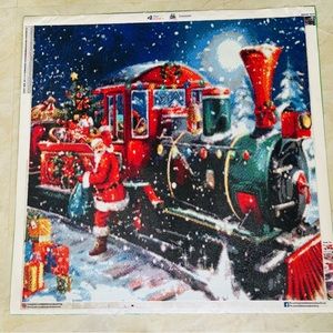 Santa Claus Diamond Art Completed Picture